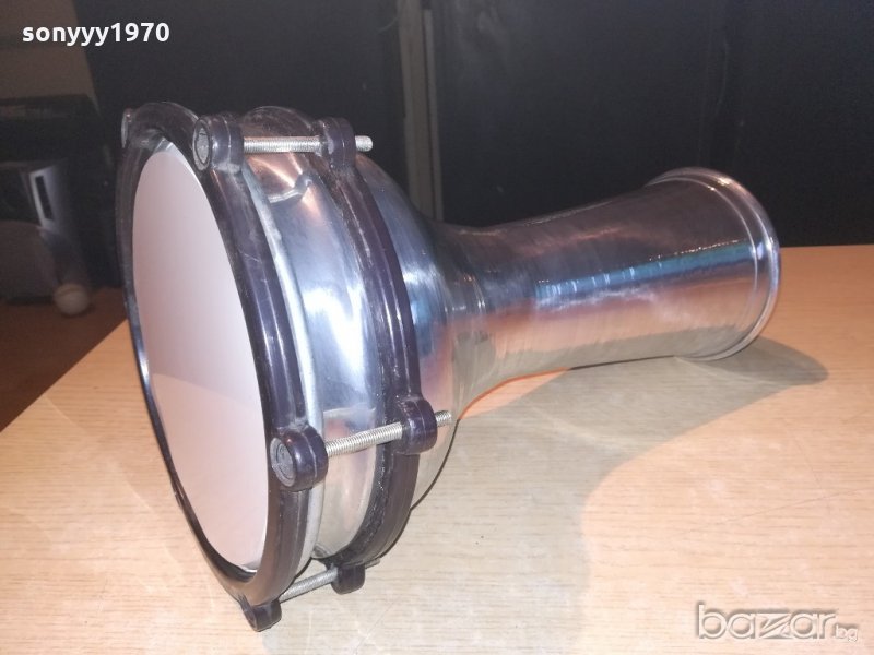 НОВА тарамбука с бяла ударна част-алуминиева-30х20см, снимка 1