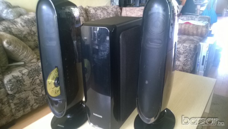  samsung stereo receiver-rts-he10-dvd-usb-hdmi-aux-subwoofer-от англия, снимка 1