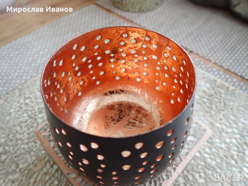 метален свещник от Йордания , снимка 1