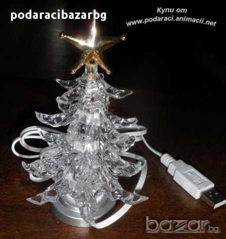 USB СВЕТЕЩА ЕЛХА ЗА КОМПЮТЪРА, снимка 2 - Коледни подаръци - 12746210