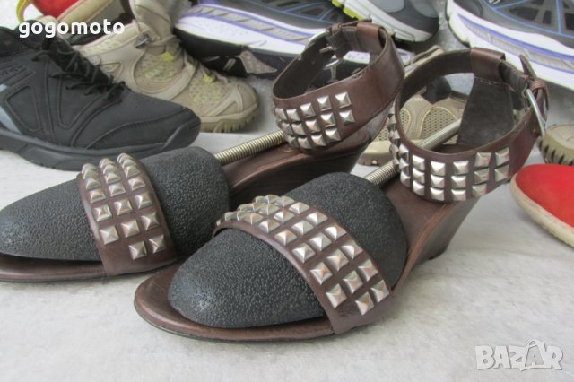 НОВИ шик дамски сандали , летни обувки N - 37 - 38 ASH® original, 3x 100% естествена кожа, снимка 9 - Сандали - 26124464