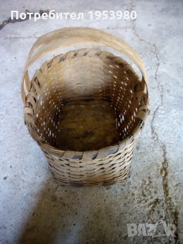 Плетена кошница, снимка 2 - Антикварни и старинни предмети - 25396760