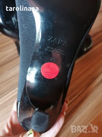ZARA черни обувки - номер 39/uk 6/, снимка 2 - Дамски обувки на ток - 26177339