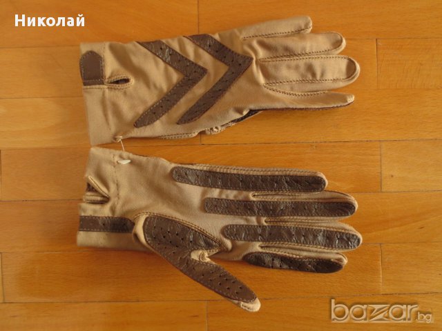 Isotoner Gloves 80s Vintage Brown 2, снимка 4 - Ръкавици - 17191955