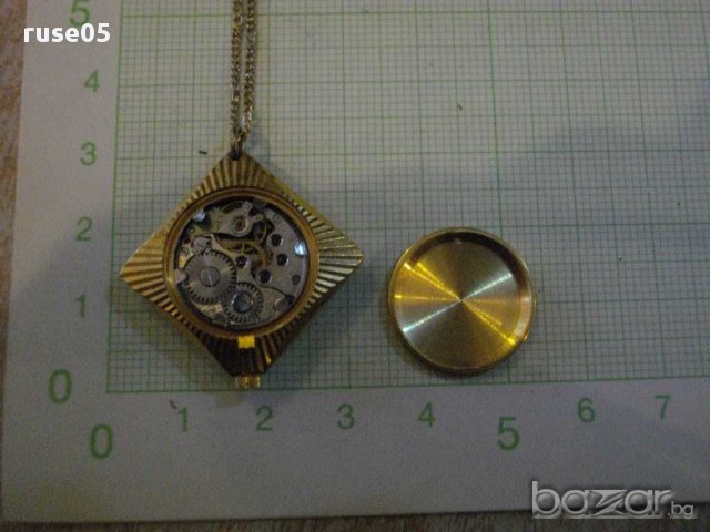 Часовник "ЧАЙКА" със сапфирено стъкло за врат работещ, снимка 4 - Дамски - 13873228