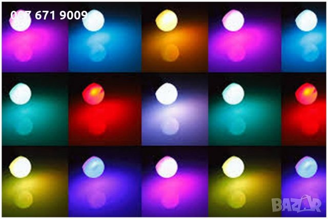 LED Цветна RGB Крушка с дистанционно, ЛЕД лампа E27 с смяна на цветове , снимка 7 - Лед осветление - 23312094