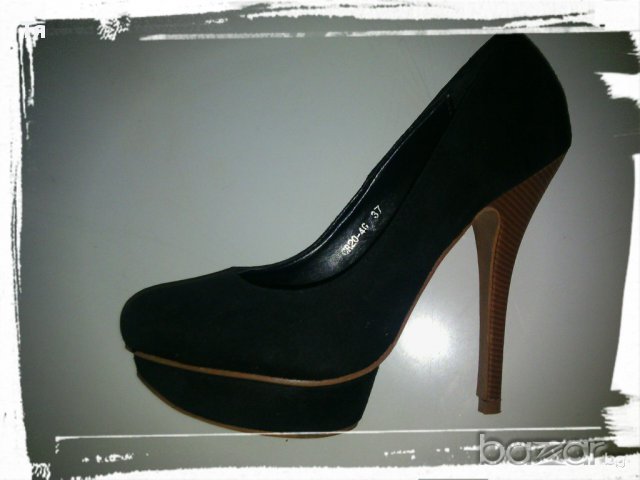 Черни обувки на ток :), снимка 2 - Дамски ежедневни обувки - 11655381