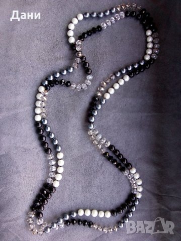 Дълго колие от кристали , снимка 3 - Колиета, медальони, синджири - 26168828