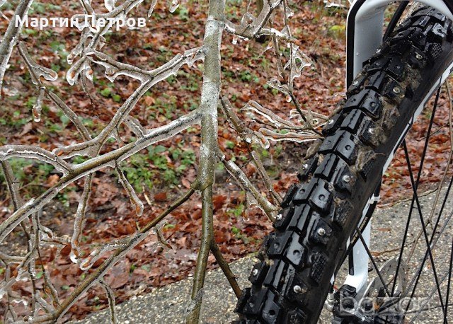 Зимни външни гуми за велосипед колело GRIPPER ICE с метални шпайкове, снимка 7 - Части за велосипеди - 20377992