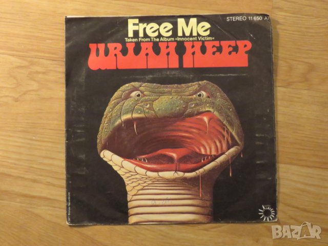 малка грамофонна плоча Юрая Хийп, Uriah Heep - Free me - изд.70те г., снимка 1 - Грамофонни плочи - 24945641