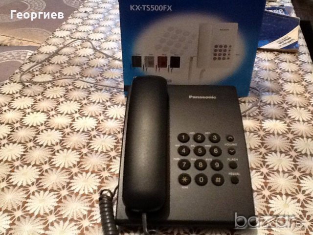 Телефон panasonic kx-ts500fx - стационарен/домашен