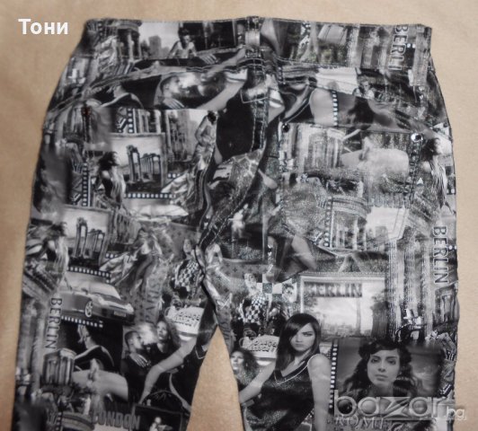 Панталон на модни надписи М размер , снимка 8 - Панталони - 19676000
