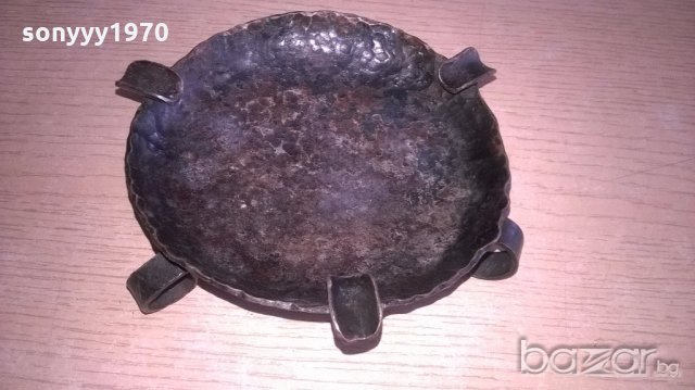 пепелник от ковано желязо-14см, снимка 3 - Антикварни и старинни предмети - 18225149