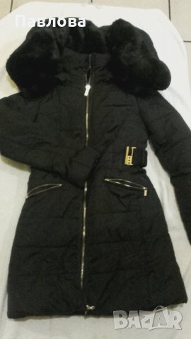 Дълго шушляково яке с топла подплата, снимка 10 - Якета - 22325340