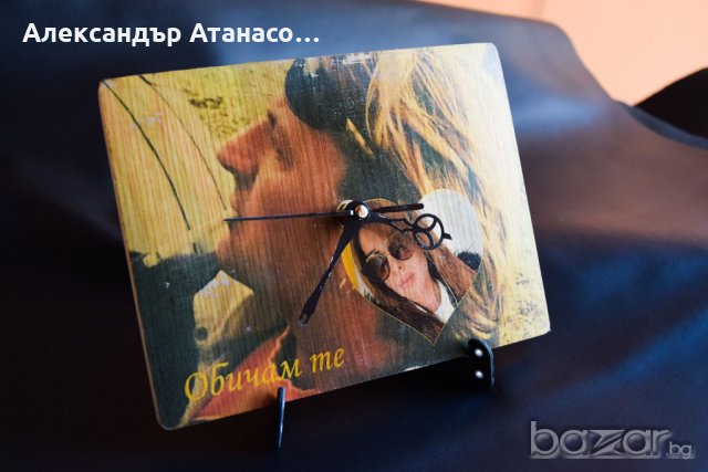 Ръчно изработен часовник от дърво с ВАША снимка , снимка 5 - Други - 21092445