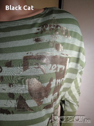 Атрактивна зелена дамска туника / блуза с дълъг ръкав, ръкави, къса рокля, дамски топ, снимка 7 - Туники - 8472139