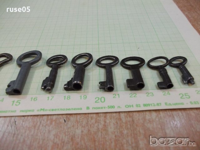 Лот от 13 бр. стари ключета за ключалки, снимка 5 - Други ценни предмети - 19956108