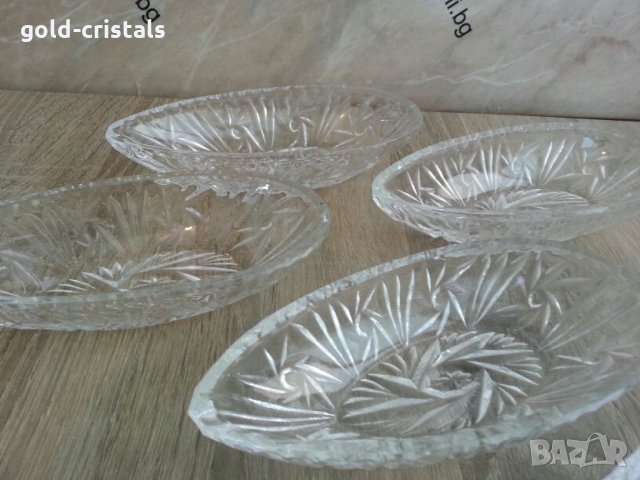кристални купички лодки, снимка 16 - Антикварни и старинни предмети - 22629859