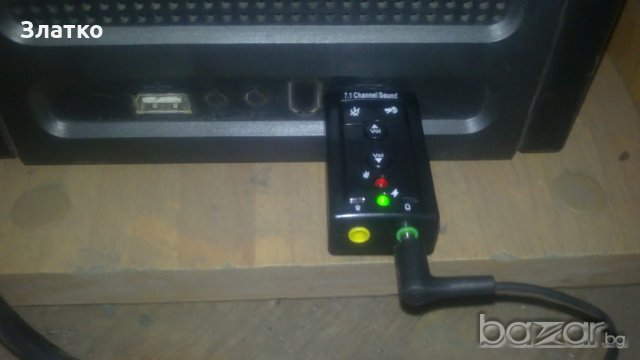Звукова карта USB 2.0, външна(sound card) , снимка 3 - USB Flash памети - 19110399