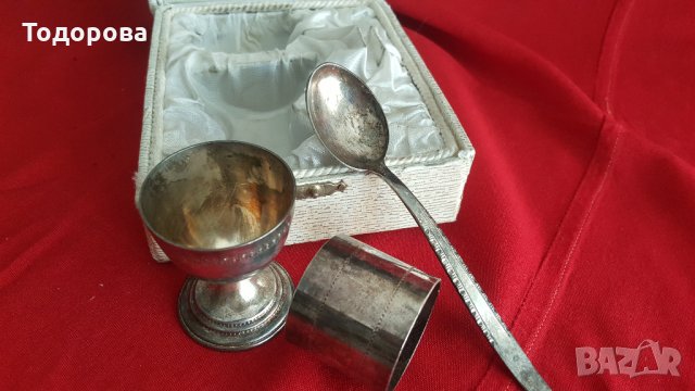 Моно комплект-посребрени изделия-, снимка 3 - Антикварни и старинни предмети - 25383597