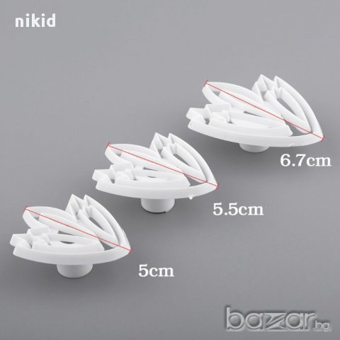 форма за украса на торта и сладкарство форми лале щампа, снимка 3 - Форми - 9396973