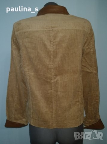 Джинсово яке тип риза с кожени декорации - модел "Denim" класик, снимка 4 - Ризи - 25779791