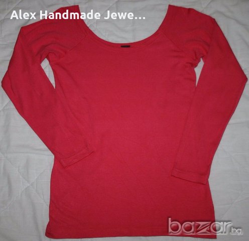 Нова блуза с деколте лодка, снимка 2 - Блузи с дълъг ръкав и пуловери - 19887220