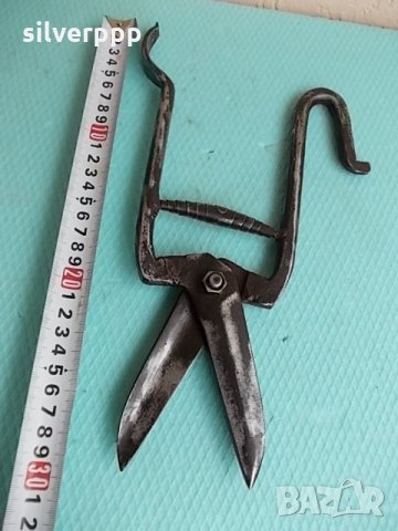  Ковани масивни ножици , снимка 3 - Антикварни и старинни предмети - 21578265