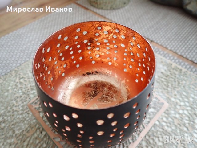 метален свещник от Йордания , снимка 1