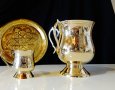  Бронзов бокал с две дръжки 1 л.,сватба,годишнина.  , снимка 11