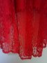 макситуника- рокля дантела в червено, снимка 6