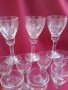 Ретро. стъклени чаши за ракия  гравирани, снимка 1