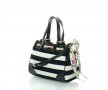 ПРОМО 🍊 JUICY COUTURE 🍊 Дамска чанта в черно и бяло BLACK & WHITE 21x28x14 см нова с етикети, снимка 4