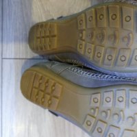 Балеринки детски обувки сива кожа с тока и камъчета, снимка 4 - Детски сандали и чехли - 20273344
