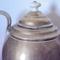 Стар чайник от месинг, снимка 7 - Антикварни и старинни предмети - 24737389