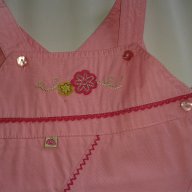 Детски сукман 100% памук с бродерии в розово, снимка 3 - Други - 9630162
