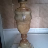 стара нощна лампа от оникс, снимка 7 - Настолни лампи - 15526214