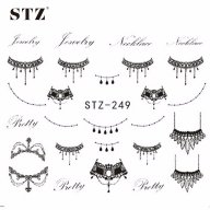 STZ-249 чокъри украшения и накити слайдер ваденки водни стикери за нокти маникюр, снимка 1 - Продукти за маникюр - 17257986