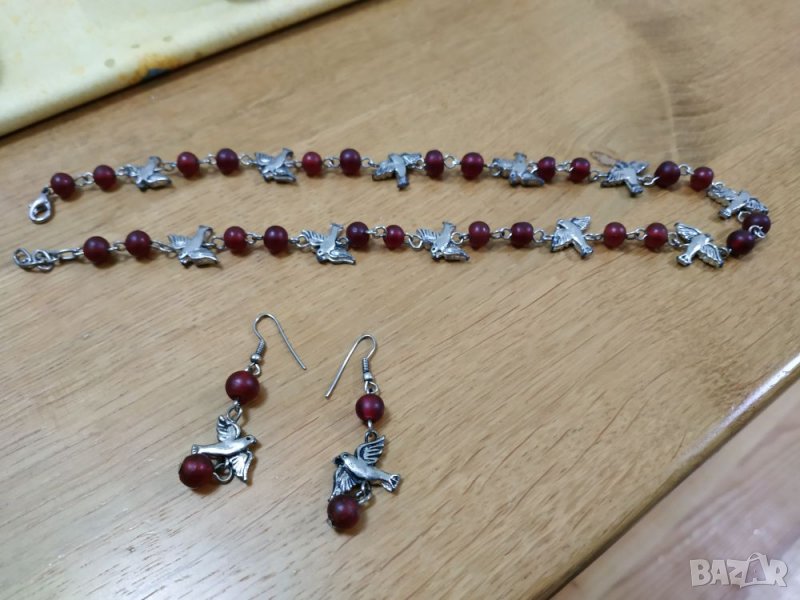 продавам ново колие с обици , снимка 1