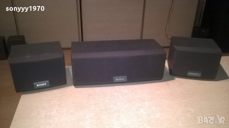 sony 3x100w center+2бр тонколони-внос швеицария, снимка 1