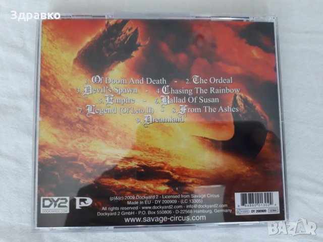 SAVAGE CIRCUS – Of Doom And Death (2009), снимка 4 - CD дискове - 25880450