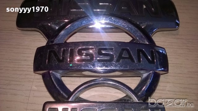 Nissan-емблеми за кола-5/8/11.5см диаметър-внос швеицария, снимка 4 - Аксесоари и консумативи - 14712906