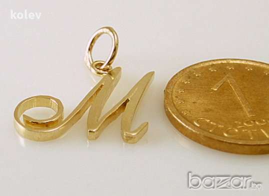 ръкописни златни букви ПОД 1 грам, снимка 6 - Колиета, медальони, синджири - 16540171