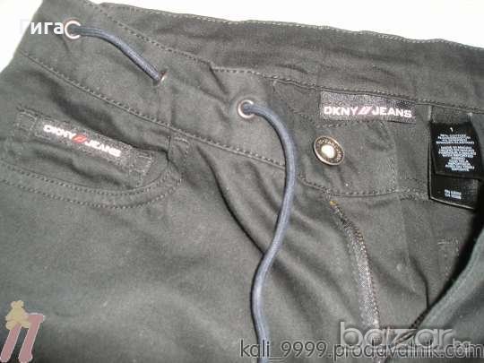Черни къси панталони/дънки DKNY за момиче или слаба мама, снимка 2 - Къси панталони и бермуди - 18197823