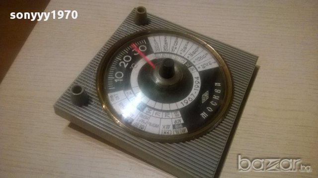 Москва-стар термометър/календар-15/15см, снимка 4 - Антикварни и старинни предмети - 14026733