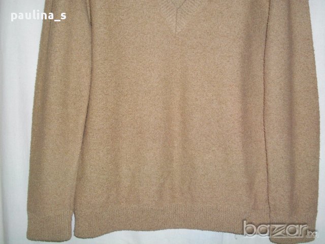 Бежов пуловер от букле от времето на соц-а , снимка 3 - Блузи с дълъг ръкав и пуловери - 16314397