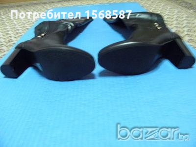 Черни ботуши еко кожа № 39, снимка 2 - Дамски ботуши - 20055492