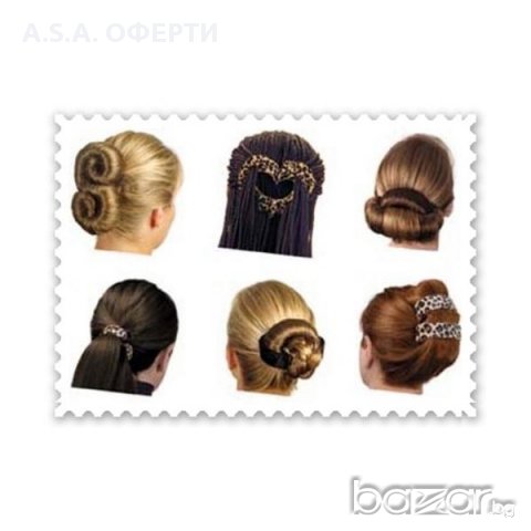 Аксесоари за коса Hairagami Bun Tail, снимка 4 - Аксесоари за коса - 8354163