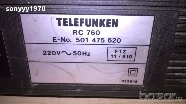 Telefunken rc760-made in germany-внос швеицария, снимка 10 - Ресийвъри, усилватели, смесителни пултове - 13669280