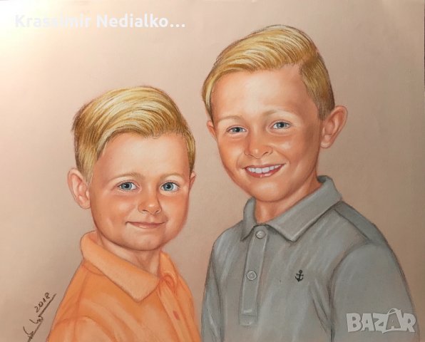 Рисувам портрети.Подарък за сватба,рожден ден и други поводи., снимка 13 - Картини - 17071461